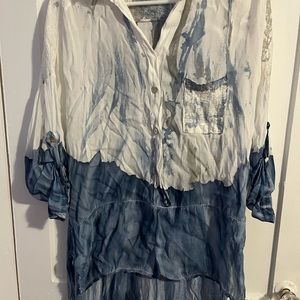 Scandal shirt made in Italy with sil, sequins and jersey